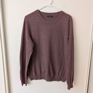 Sampeel Womens XL Brown Sweater Cottagecore Bohemian Indie Neutral Minimalist